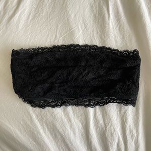 Black Lace bandeau bralette
